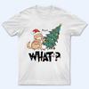 New Hot Cat What Christmas Tree White S To 5XL Tee Shirt