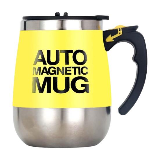 Магнитная кофейная кружка на 400 мл с автоматическим перемешиванием из АБС-пластика без BPA