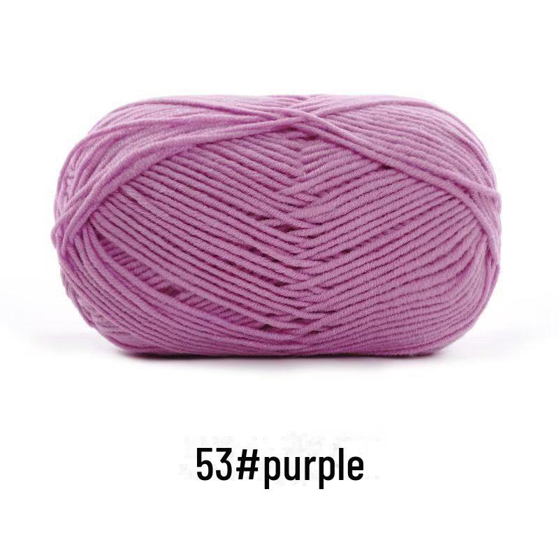 4-х ниточная пряжа из гребенного хлопка для кукол ручной работы, 40 г молочного хлопка, набор материалов для кукол своими руками