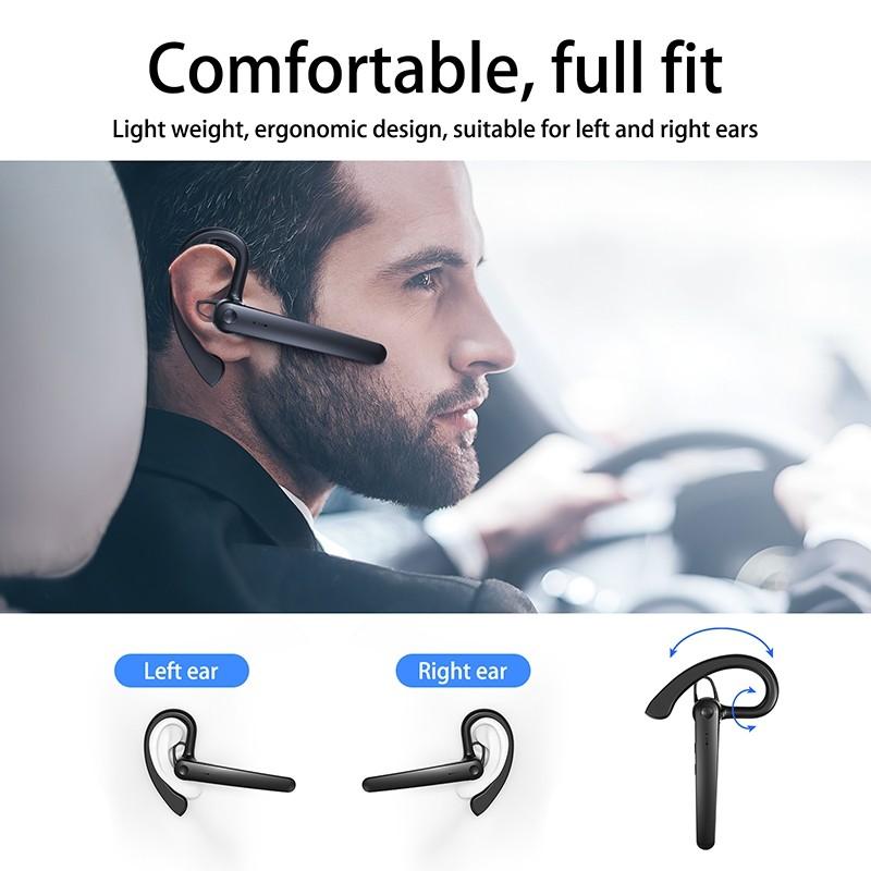 Беспроводные наушники Bluetooth с громкой связью, бизнес-гарнитура, мини-вкладыши со встроенным микрофоном для вождения автомобиля
