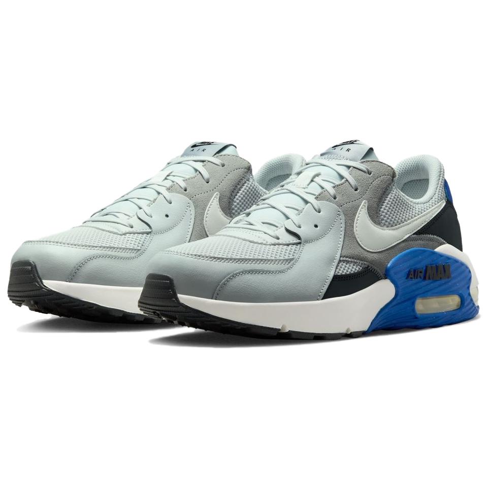 Nike Air Max Excee Кожаная Амортизация, Износостойкие Низкие Повседневные Кроссовки Мужские Серый Синий FZ5486-004