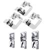 DFsucces Sewing Machine Presser Triple Roll Presser Replacement Sewing Machine Foot for Home Sewing Machines 13mm 19mm 25mm 3mm 4mm 6mm Size Set of 6