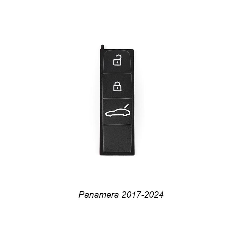 AABKQ1 For Porsche Cayenne Macan Panamera 911 718 Key Repair Kit Metal Frame Button Cover Tail Hanging Keychain Replacement Parts Set