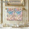 Cute UFO Space Rabbit Towel, Super Absorbent Soft Bath Towel, Pastel Moon Star Fantasy Kids Hand Towel