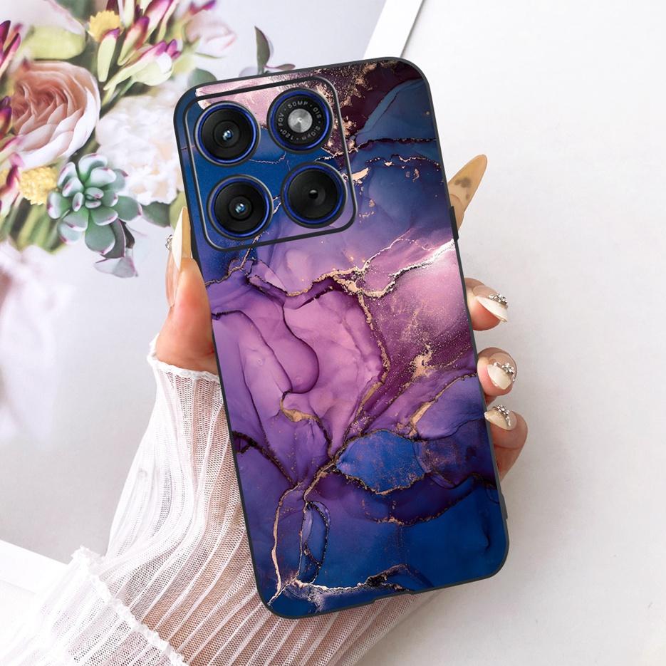 For Motorola Edge 70 Case XT2601-2 Cute Cat Peacock Painted Cover Soft Silicone Case For Motorola Edge 70 Fusion Edge70 5G Shell