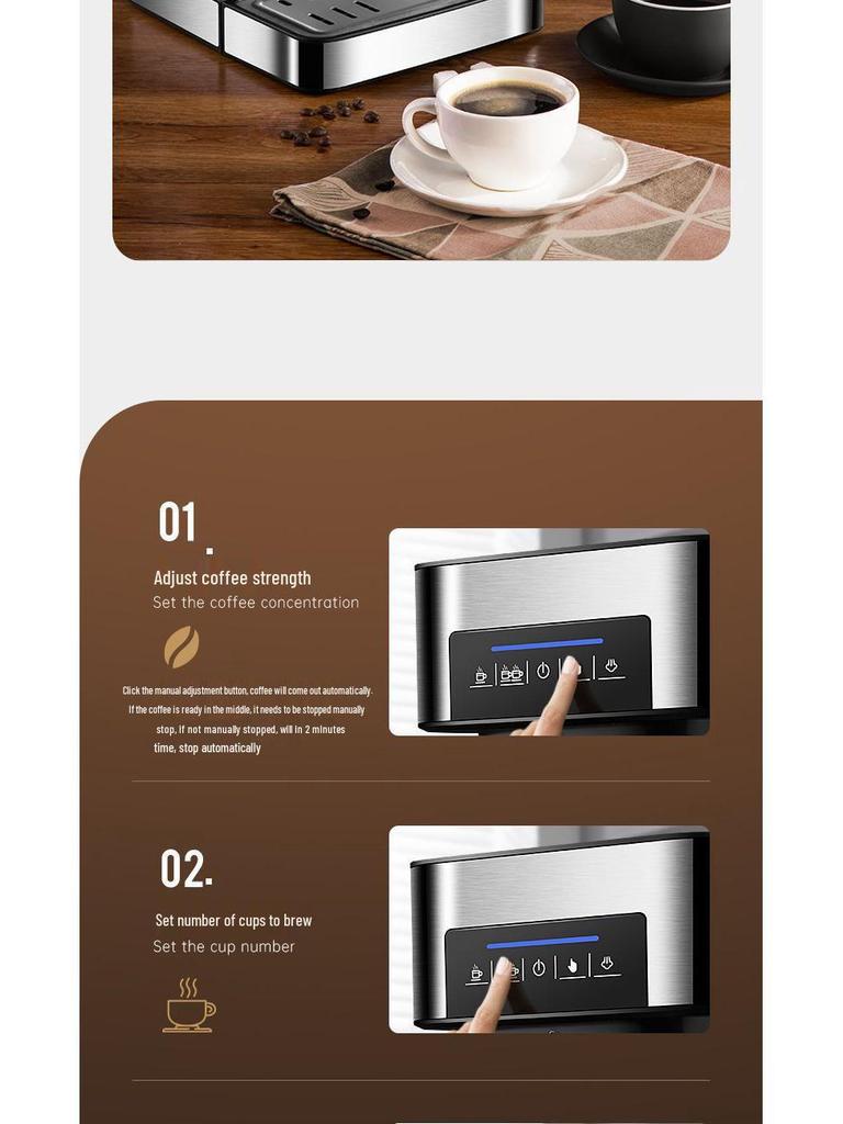 Компактная эспрессо-машина с капучинатором для дома и офиса