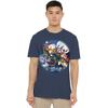 Garfield Moonlight Ride T-Shirt S-3XL Navy