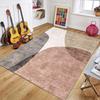 Boho Abstract Geometric Area Rug Non Slip Washable Soft Modern Aesthetic Floor Mat for Living Room Bedroom Office