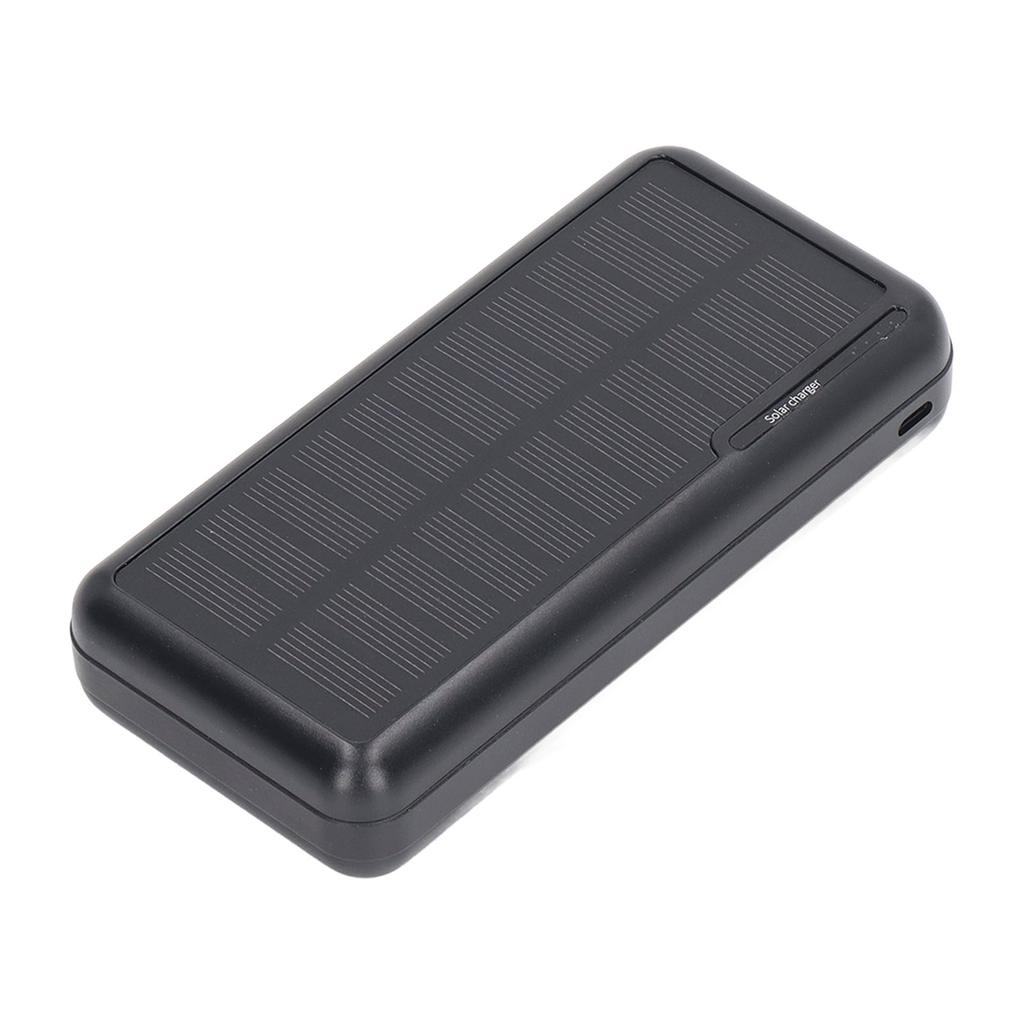 Solar Power Bank 30000mAh Capacity Dual USB Port Portable for Outdoor Camping Hiking