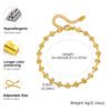 Роскошный браслет на щиколотку 'Четырехлистник' для женщин, позолоченная нержавеющая сталь, модное элегантное украшение для ног, пляжная вечеринка