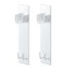 Yamazaki Magnetic Bathroom Clothes Drying Pole Holder of 6 X X 23 for Bathroom Drying and Indoor Product 4915 (Set 2), Tower, White, Approx. 3.5 Cm,