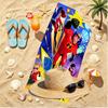 Incredibles Print Beach Towel, Versatile Lightweight Absorbent Beach Towel for Pool Surf Yoga Bathroom, Perfect Birthday Holiday Gift