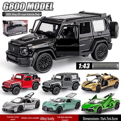 1:43 Миниатюрная металлическая машинка-внедорожник Mercedes G-Class с инерционным механизмом для мальчиков
