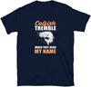 Fishman Tee Сом Дрожит Когда Слышит Мое Имя Смешная Футболка Мужская 100% Хлопок Повседневные Футболки Свободный Верх Размер S3XL