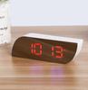 Простые светодиодные электронные часы, прикроватные часы, настольные часы с зеркальным экраном, будильник с температурным календарем