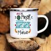 Best Dad In The Word Print Mug Camping Handle Mugs Handle Campfire Party Enamel Cup Creative Coffee Cups The Best Gifts for Dad
