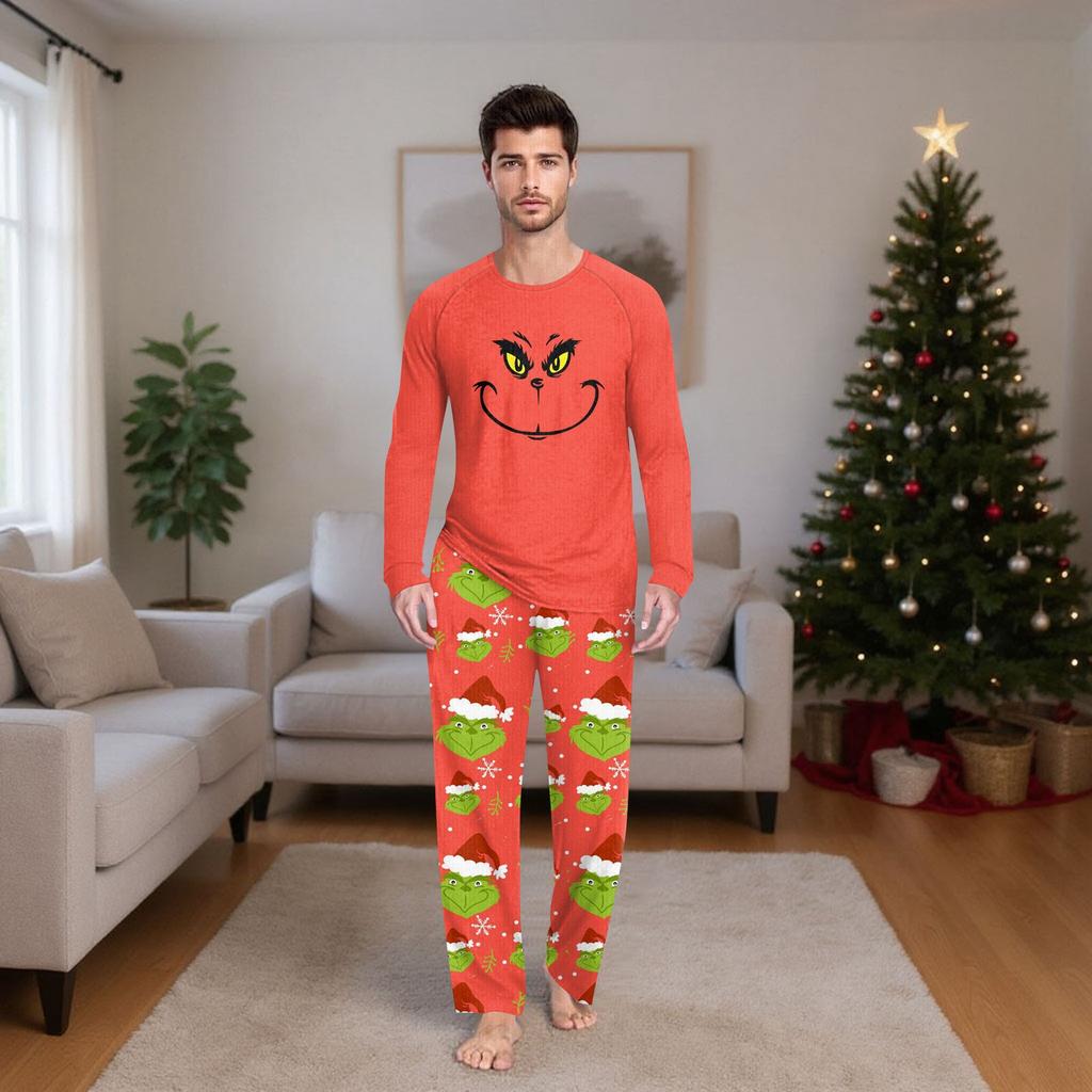 Комплект из топа и брюк с рождественскими принтами для всей семьи Одинаковые комплекты для всей семьи