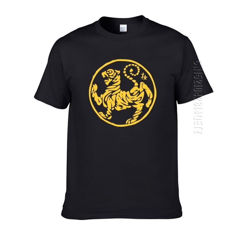 Летняя свободная мужская футболка с круглым вырезом Shotokan Tiger Karate, Мужской топ