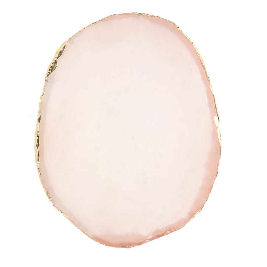 Resin Nail Art Palette Paint Drawing Color Dish Golden Edge Manicure Nail DIY Tool