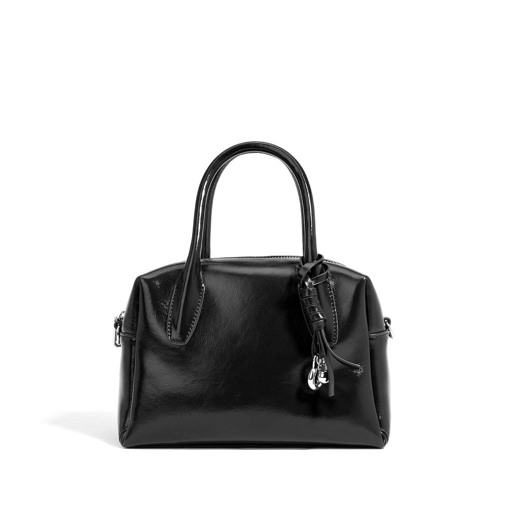 2025 New Bowling Bag Red Wedding Bag Single Shoulder Crossbody Bag Women's Handheld Boston Bag Handbag