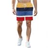Мужские модные спортивные шорты с принтом, эластичный пояс, карманы, спортивные шорты