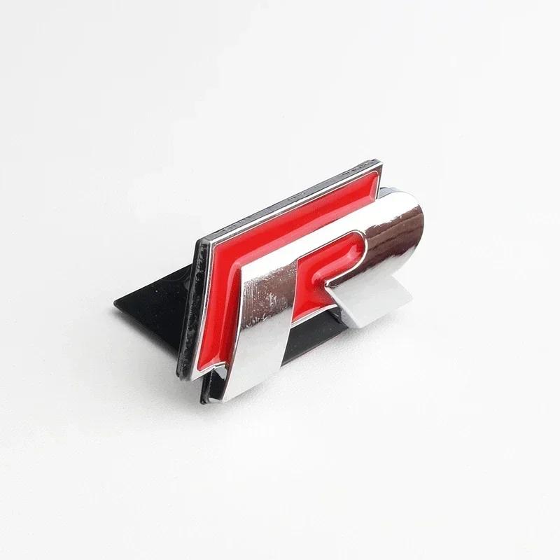 ear1 for Volkswagen VW Golf R Rline Tiguan Touareg Polo GTI Passat Scirocco 3D Metal Trunk Badge Modification New Body Sticker