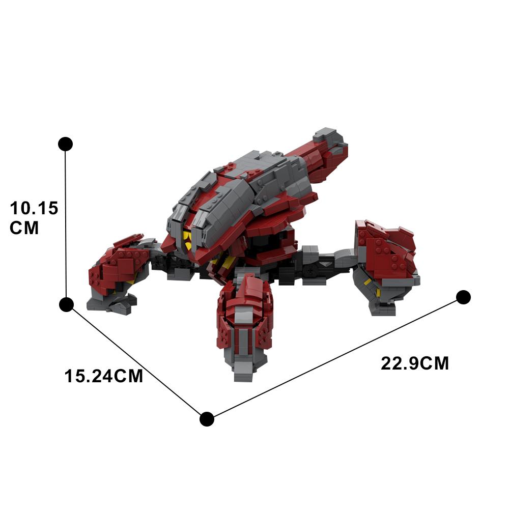 Gobricks MOC Изгнанный Скарабей Саранча Строительные Блоки Механический Зверь Боевая Машина Кубики DIY Модель Игрушки для Детей Подарок на День Рождения