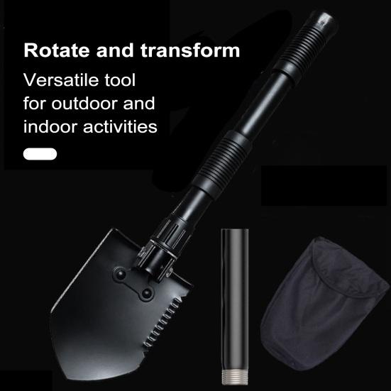 Multifunctional Folding Shovel High Durability Compact Size Portable Outdoor Digging Shovel Multi-Tool for Camping Backpacking