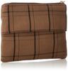 de Tissue Pouch Chocolat Check Tissue Case Brown [Maison Fleur] Women's