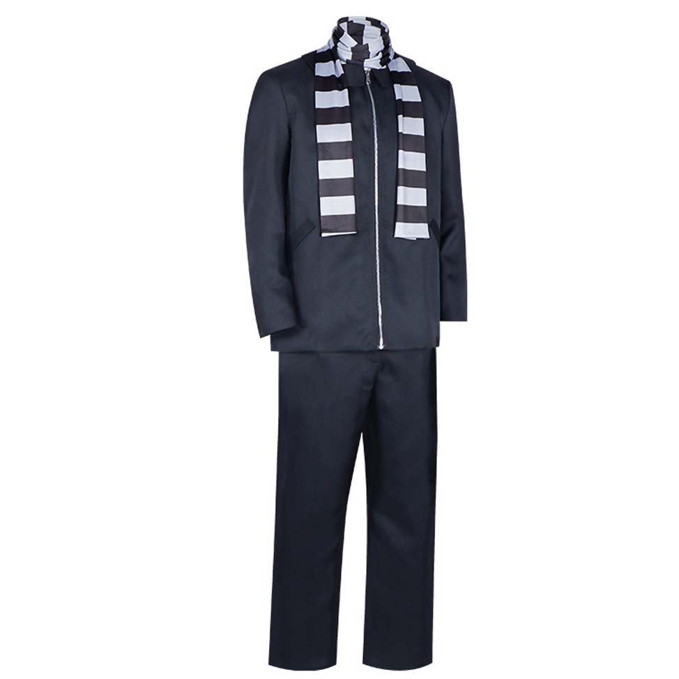 Halloween Adult Cosplay Full Suit Scarf Coat Pants Norse Thief Dad Men Gru Costume DONG-012