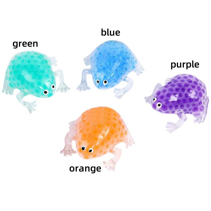 Лягушка Сквиши Мячики для снятия стресса Эластичная Игрушка-антистресс Животное Сжимаемые игрушки для детей Взрослых Отлично подходит для СДВГ, Аутизма, Тревожности