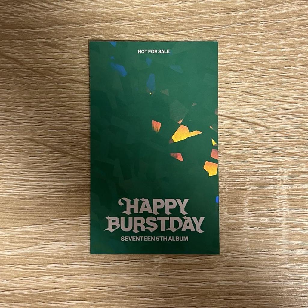 [Б/У] Seventeen BURSTDAY Бонус от Universal Studios Japan Счастливый доллар S.Coups