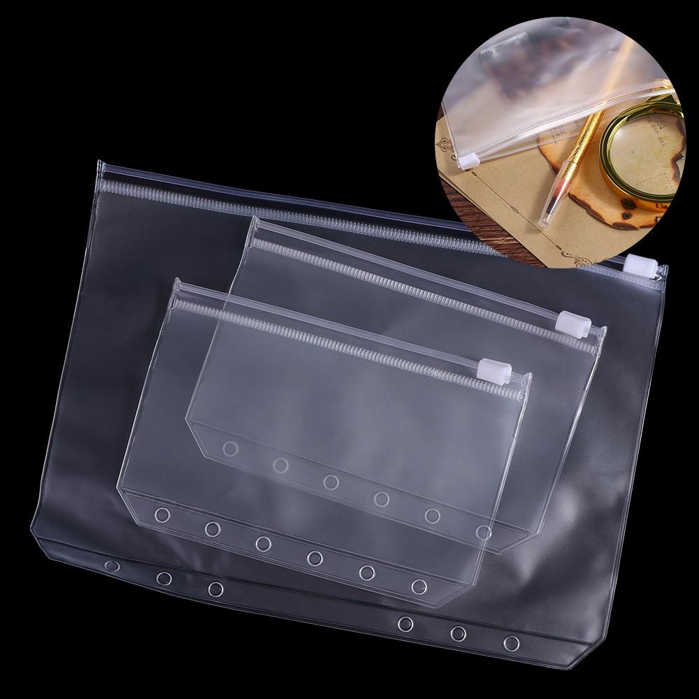 Loose Leaf Storage Bag Zipper PVC Binder Document Document Folder Folder Pouch File Organizer