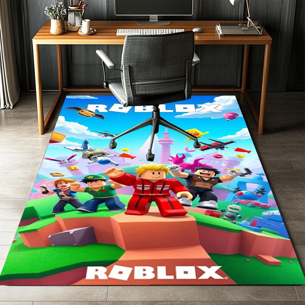 Ковер с принтом Roblox, Коврик, для офисного кресла, гостиной, спальни, кухни, Декор, Подарки.