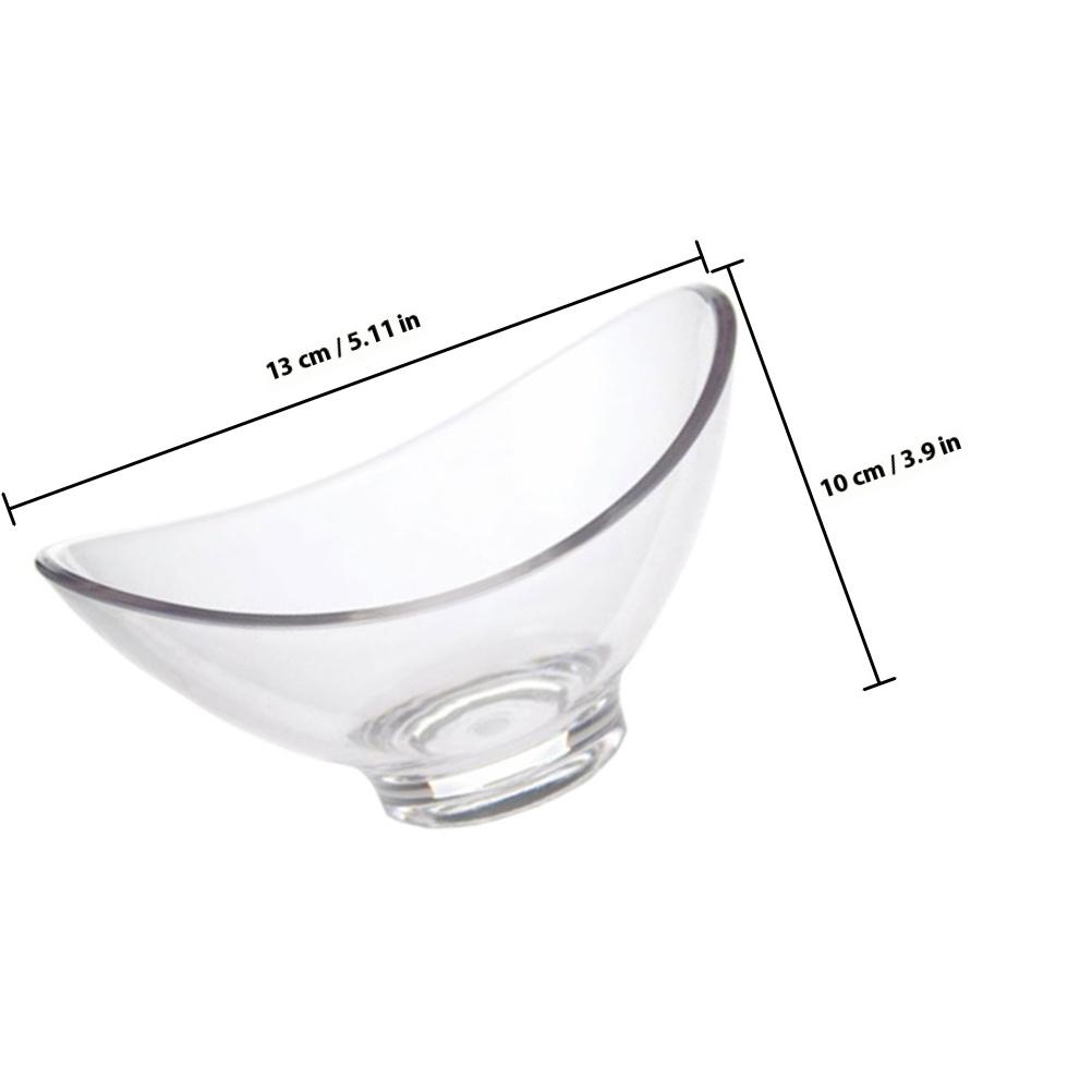 Салатник в форме слитка Прозрачный пластик ПК Десертная конфетница Многофункциональный контейнер для хранения продуктов для вечеринки Отеля Бара