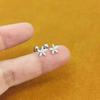 Silver Color Clover Zircon Stud Earrings for Women Sweet Exquisite Screw-Back Ear Piercing Jewelry Birthday Party Gifts