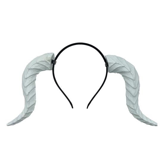 Gothic Devil Horn Headband Imitation Fake Bull Horns Hair Hoop Halloween Dress Up Hair Accessories for Halloween Cosplay Carnival
