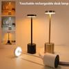 Classic Metal Touch Sensor LED Table Lamp Rechargeable Desk Lamp 3 Colors Creative Ambient Light Bar Room Decor Night Light