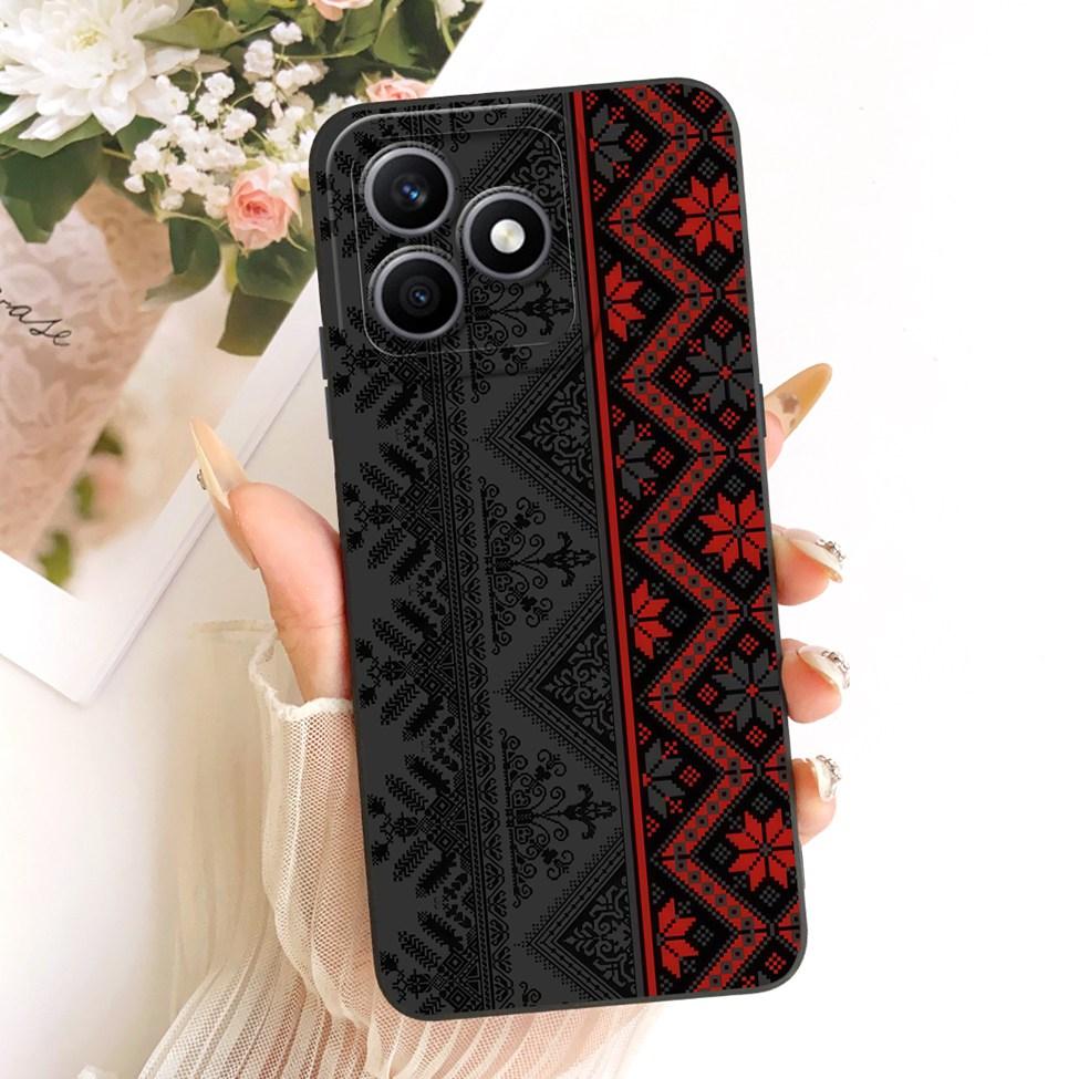 Чехол-обложка для Honor X8d Милый Kawaii Роскошный Модный Цветочный Рисунок Силиконовый Корпус Для Honor X8D