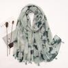 90*180СМ Новая Мода Принтованный Мягкий Льняной Хлопковый Шарф Шали Абстрактный Цветочный Кисточки Вискозные Шарфы Женский Высококачественный Длинный Хиджаб