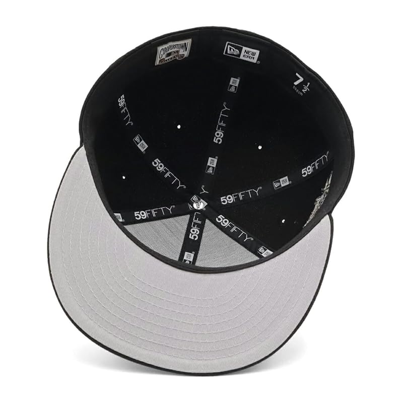 new era newera cap 59FIFTY 70907757 NER35C7098 MLB new york yankees NY black 2 black black 7 3/8 SIDE PATCH UNDER VISOR ONSPOTZ special order men's