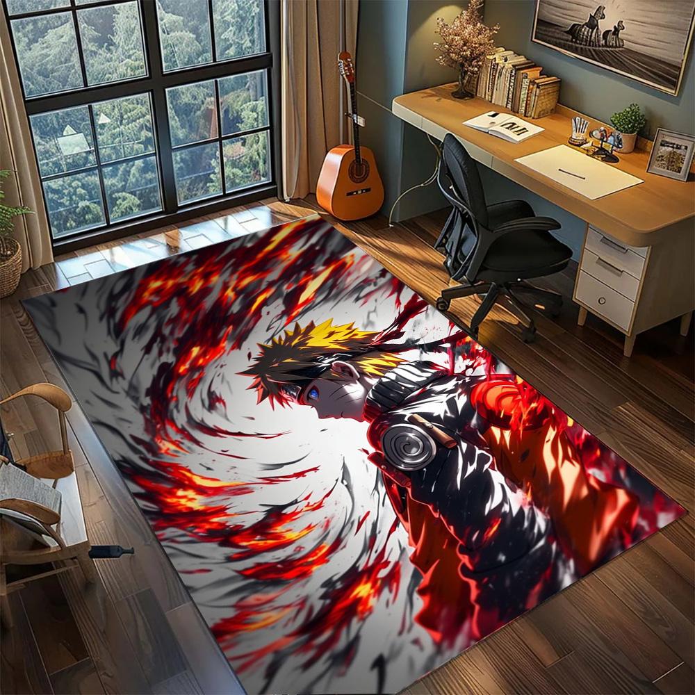Naruto Uzumaki Rug Bedroom Household Decoration, Non Slip Washable Large Area Floor Mat Gamer Room.-TING