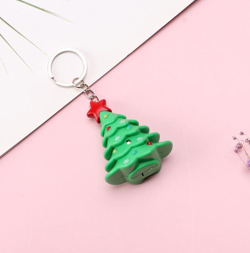 Санта-Клаус, рождественский снеговик, рождественская елка, светодиодный светящийся брелок, подвеска, рождественские креативные подарки