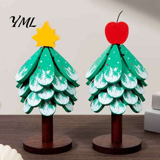 Multifunctional Wooden Placemat for Restaurant Tree-Shaped Trivets with Storage Stand, Collapsible Heat Resistant Rustic Table Protector Dining
