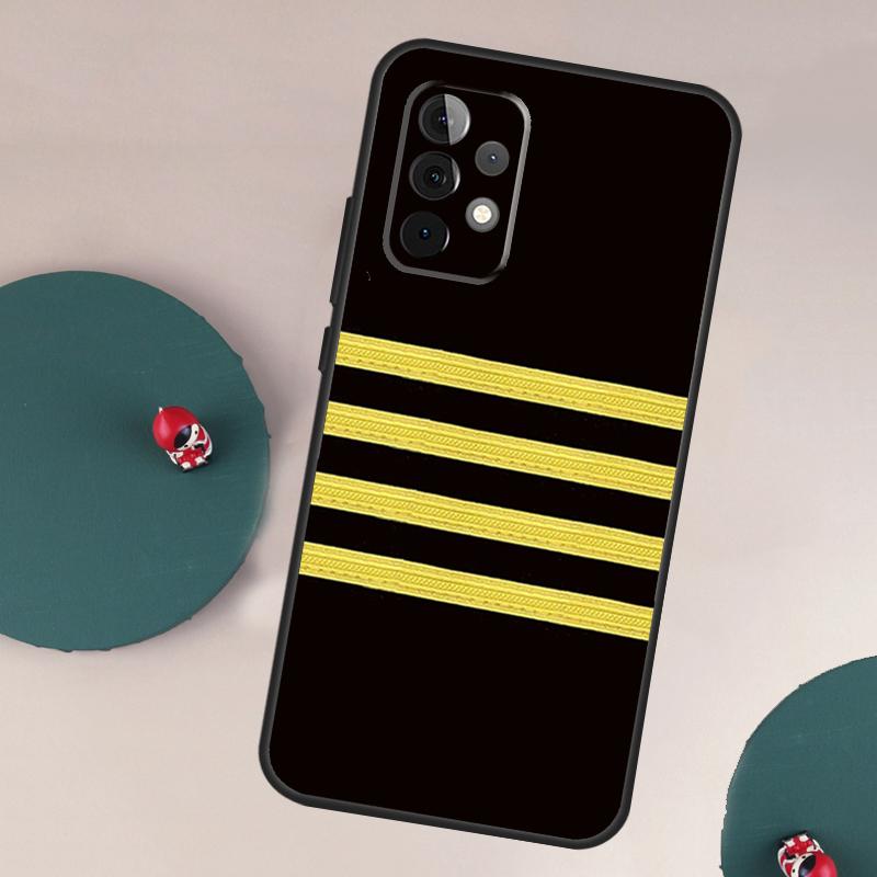 Airplane Pilot Epaulette For Samsung Galaxy A52S A04S A12 A22 A32 A52 A13 A23 A33 A53 A73 A50 A71 A51 Phone Case