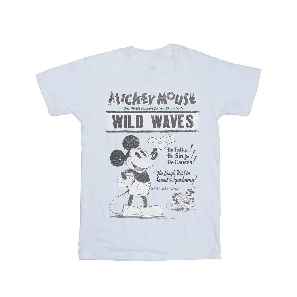 Disney Mens Mickey Mouse Making Waves T-Shirt