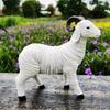 Resin Goat Figurine Lamb Ornament Goat Sculpture Landscape Decor Craft Decor for Home Bedroom Balcony Outdoor Statues Gifts