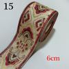 1 Meters Sewing Fabric Jacquard Ribbons Floral Embroidered Straps Woven Lace Trim Stylish
