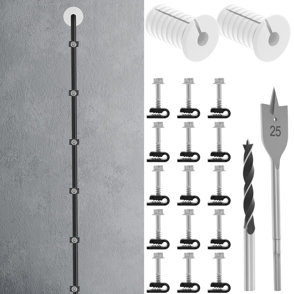 19pcs Starlink Cable Routing Kit Wall Pass Through Grommet Mounting Kit Wire organizer Starlink Wall Grommets Cable Protecting