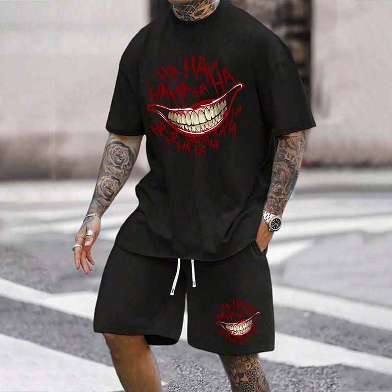 Модный мужской повседневный винтажный костюм, летний дышащий освежающий костюм в пляжном стиле с принтом 3D тигра, свободный мужской топ большого размера